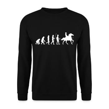 Island pferdr geschenk Cheval Pony Tölt Iceland Horse - Sweat-shirt Unisexe - noir - Devant - Alina (178cm) & Michal (187cm)