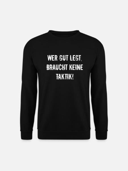 Boule - Wer gut legt braucht keine Taktik - Unisex Pullover - Schwarz