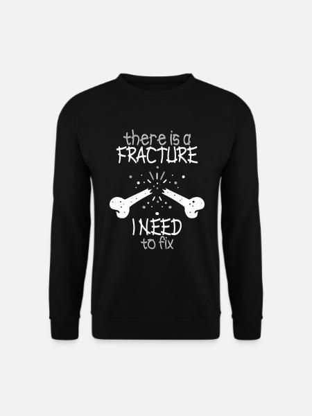 Orthopädischer Chirurg Knochenbrüche - Unisex Pullover - Schwarz