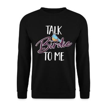 Birdwatching Bird Nerd Hobby Bird Watching - Unisex Sweatshirt - black - Front - Alina (178cm) & Michal (187cm)