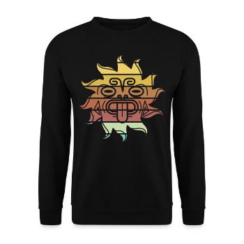 Neuseeland Haka Geschenkidee - Unisex Pullover - Schwarz - Vorne - Alina (178cm) & Michal (187cm)