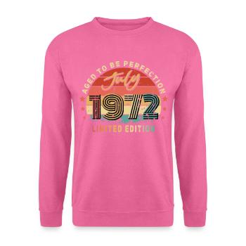 July 1972 - Unisex Sweatshirt - pink - Front
