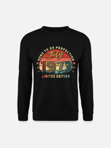 Vintage Juli 1973 - Unisex Pullover - Schwarz