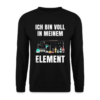chemistry - Unisex Sweatshirt - black - Front - Alina (178cm) & Michal (187cm)
