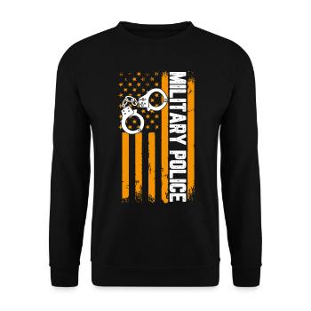 Military Police - Unisex Sweatshirt - black - Front - Alina (178cm) & Michal (187cm)