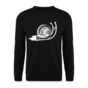 Turbo Snail Auto Turbo Screw - Unisex Sweatshirt - black - Front - Alina (178cm) & Michal (187cm)