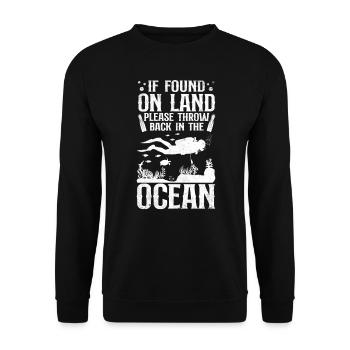 Scuba Diving Diver If Found On - Sweat-shirt Unisexe - noir - Devant - Alina (178cm) & Michal (187cm)