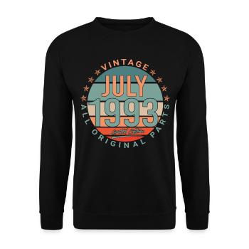 Juli 1993 - Unisex Pullover - Schwarz - Vorne - Alina (178cm) & Michal (187cm)