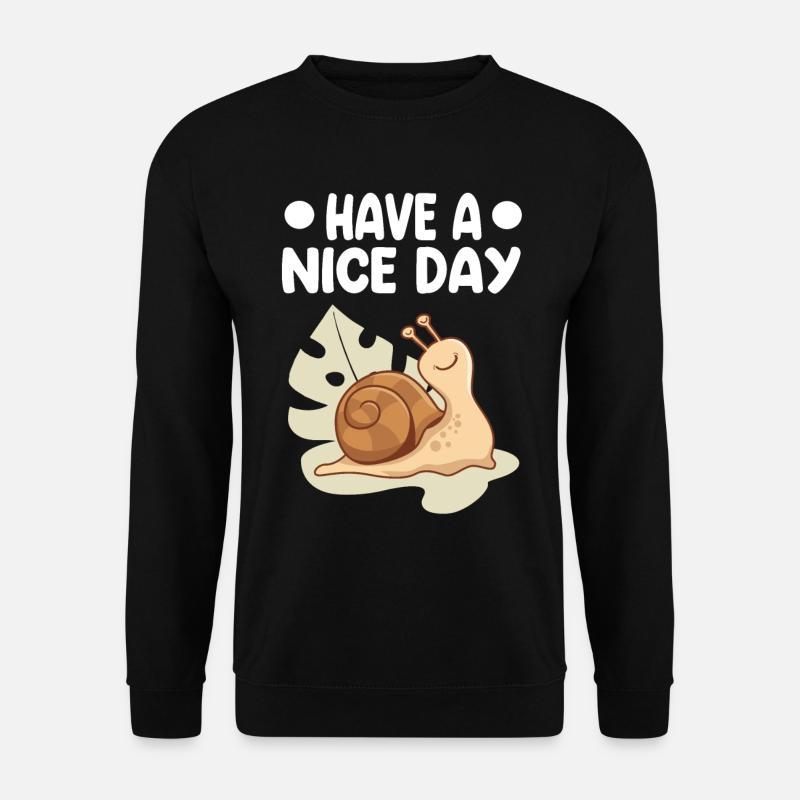 Schnecke - Unisex Pullover - Schwarz