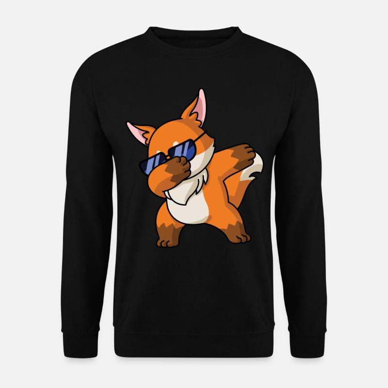 Dabbing Renard Drôle costume pyjama - Sweat-shirt Unisexe - noir