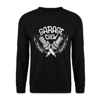 Garage Crew - Unisex Sweatshirt - black - Front - Alina (178cm) & Michal (187cm)