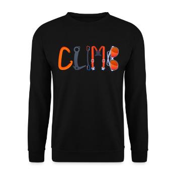 Rock Climbing Climber Climb - Sweat-shirt Unisexe - noir - Devant - Alina (178cm) & Michal (187cm)