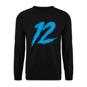 12 - Unisex Sweatshirt - black - Front - Alina (178cm) & Michal (187cm)