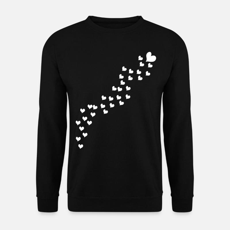 Cœurs - Sweat-shirt Unisexe - noir