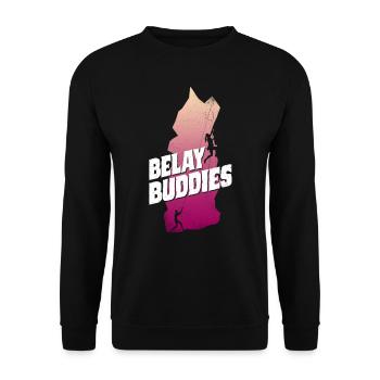 Rock Climbing Climber Belay - Sweat-shirt Unisexe - noir - Devant - Alina (178cm) & Michal (187cm)