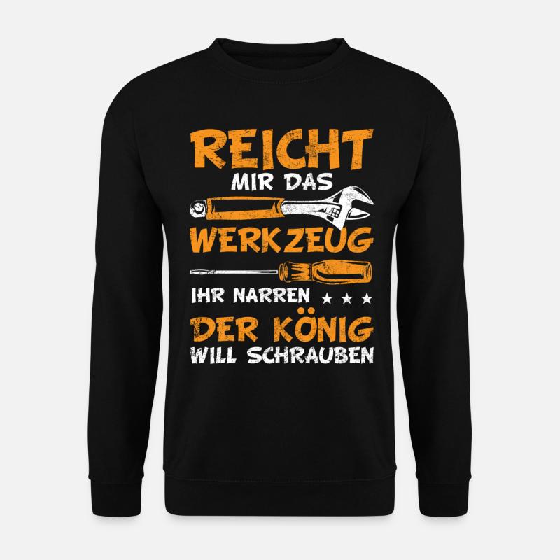 Spengler Klempner lustige Sprüche Geschenkidee - Unisex Pullover - Schwarz