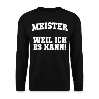 Meister - Unisex Pullover - Schwarz - Vorne - Alina (178cm) & Michal (187cm)