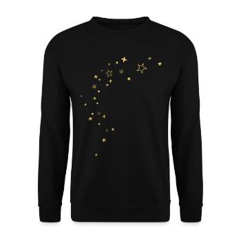 stars - Unisex Sweatshirt - black - Front - Alina (178cm) & Michal (187cm)