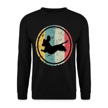 Dachshund Dog Dog Owner Dachshund Puppy Dachshund - Unisex Sweatshirt - black - Front - Alina (178cm) & Michal (187cm)