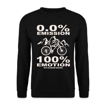 Bicycle Cyclists Mountain bike Cycling - Unisex Sweatshirt - black - Front - Alina (178cm) & Michal (187cm)
