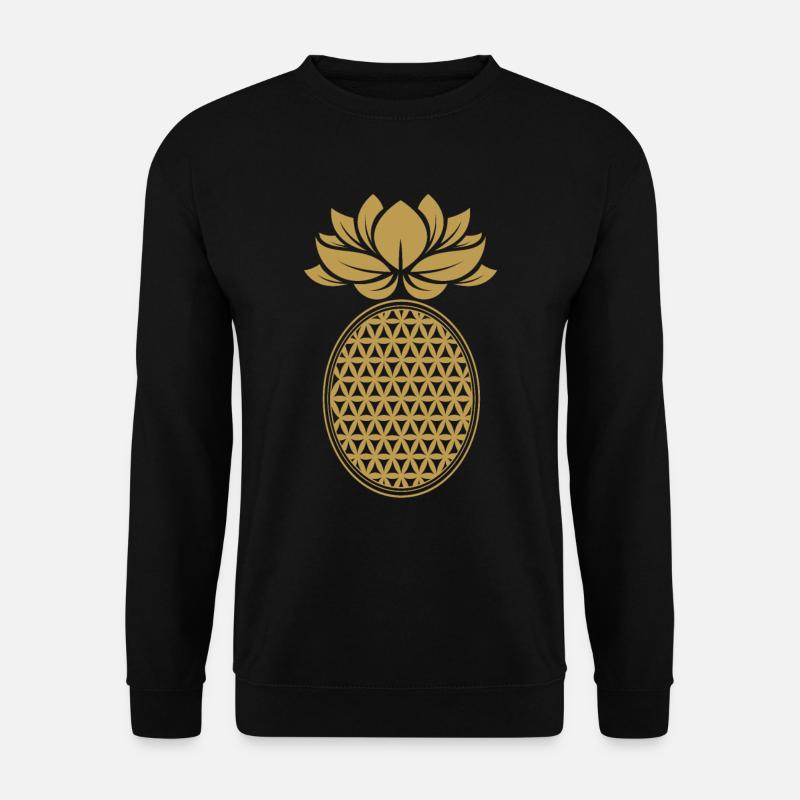 Ananas Goldene Ananas - Unisex Pullover - Schwarz