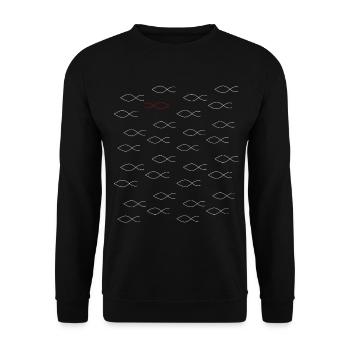 be different - Unisex Sweatshirt - black - Front - Alina (178cm) & Michal (187cm)