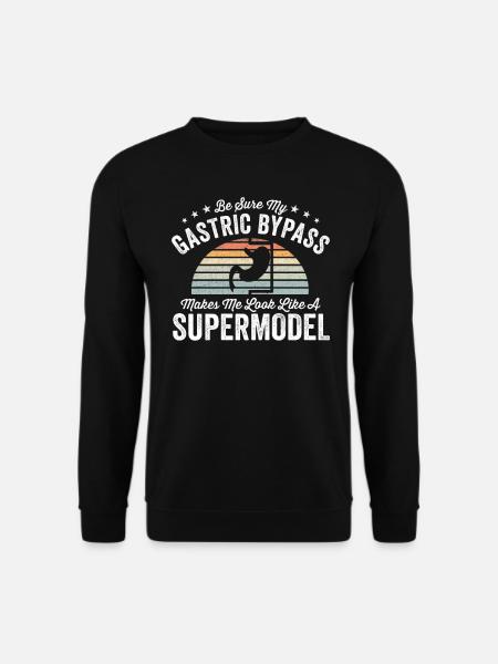 Magen Bypass Operation Genesung Geschenk - Unisex Pullover - Schwarz