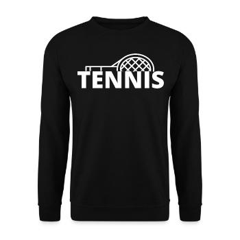 tennis / Tennis / Tennis / Tennis / Tennis jouer - Sweat-shirt Unisexe - noir - Devant - Alina (178cm) & Michal (187cm)