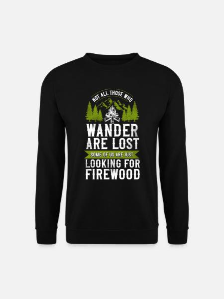 Camping Looking For Firewood - Unisex Sweatshirt - black