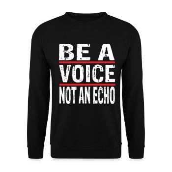 Motivation - Sweat-shirt Unisexe - noir - Devant - Alina (178cm) & Michal (187cm)