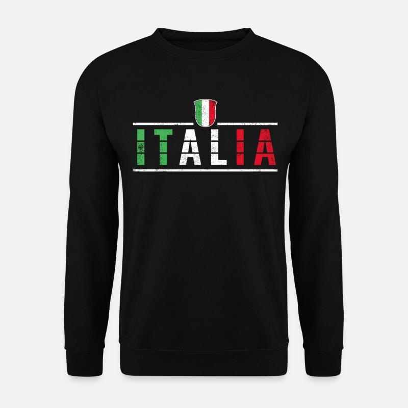 2021 Italien Fußball Trikot Italia - Unisex Pullover - Schwarz