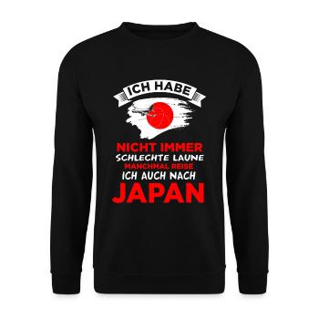 Japan Tourist Japaner Japanerin Japanisch Japanisc - Unisex Pullover - Schwarz - Vorne - Alina (178cm) & Michal (187cm)