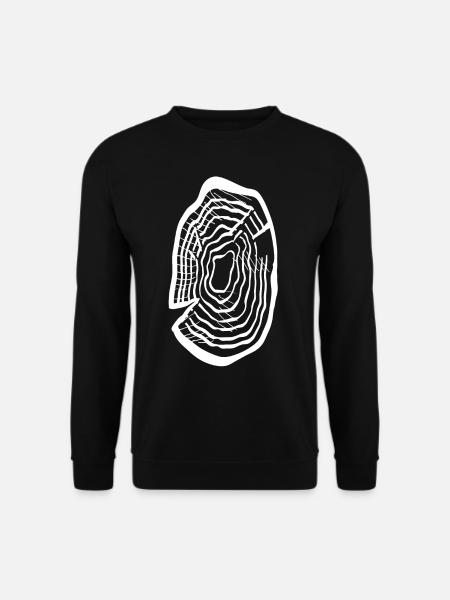 Disque de bois - Sweat-shirt Unisexe - noir