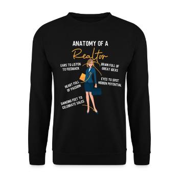 Anatomy Of A Realtor Cute - Sweat-shirt Unisexe - noir - Devant - Alina (178cm) & Michal (187cm)