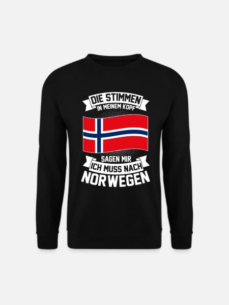 Norwegen Geschenk Geschenkidee - Unisex Pullover - Schwarz