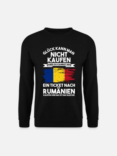 Rumänien Rumänien Rumäne Rumänin Rumänisch - Unisex Pullover - Schwarz