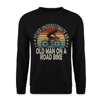 Vélo de course Cyclisme Vélo Cadeau - Sweat-shirt Unisexe - noir - Devant - Alina (178cm) & Michal (187cm)