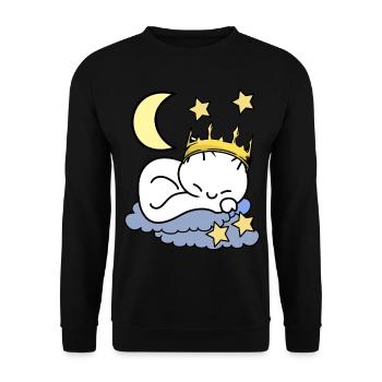 Chats Princesse rêve céleste ciel étoilé - Sweat-shirt Unisexe - noir - Devant - Alina (178cm) & Michal (187cm)