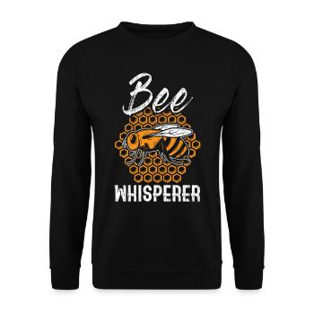 Bee Whisperer - Unisex Sweatshirt - black - Front - Alina (178cm) & Michal (187cm)