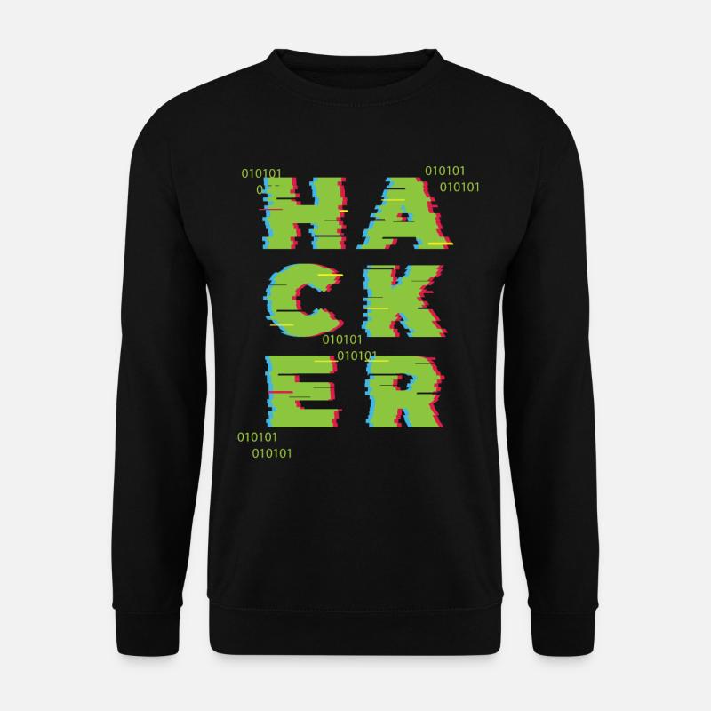 Hacker 0101 - Sweat-shirt Unisexe - noir