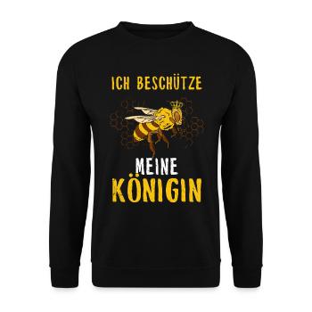 Imker Geschenk Bienchen Nektar Beekeeper Wespe - Unisex Pullover - Schwarz - Vorne - Alina (178cm) & Michal (187cm)