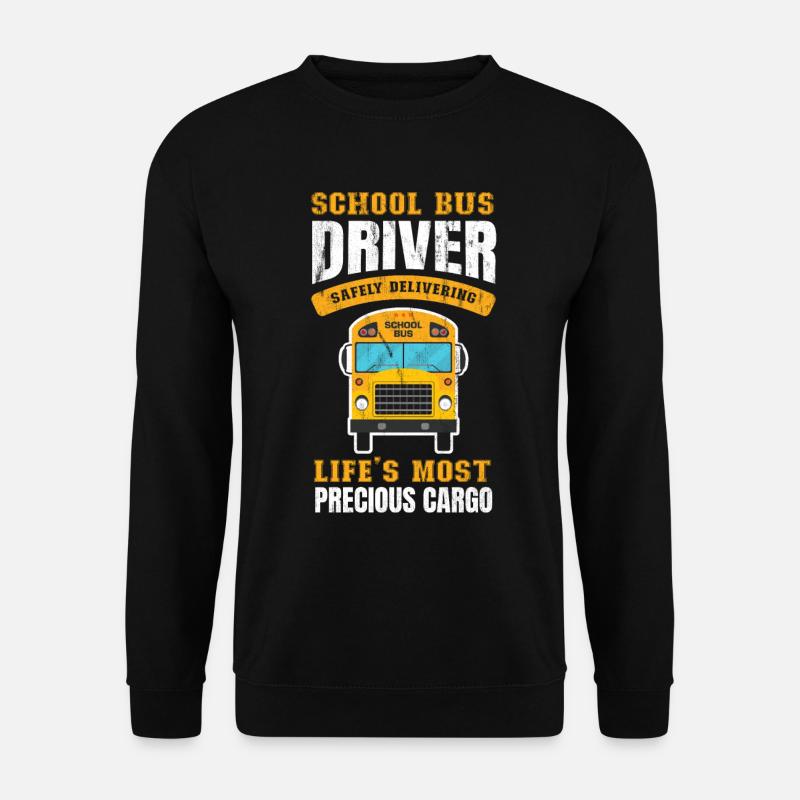 Schulbus - Unisex Pullover - Schwarz