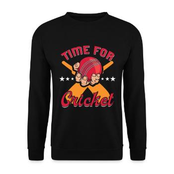Temps de jeu de cricket pour le cricket - Sweat-shirt Unisexe - noir - Devant - Alina (178cm) & Michal (187cm)