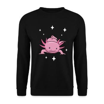 Axolotl - Unisex Pullover - Schwarz - Vorne - Alina (178cm) & Michal (187cm)