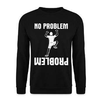 Rock Climbing Climber No Problème - Sweat-shirt Unisexe - noir - Devant - Alina (178cm) & Michal (187cm)