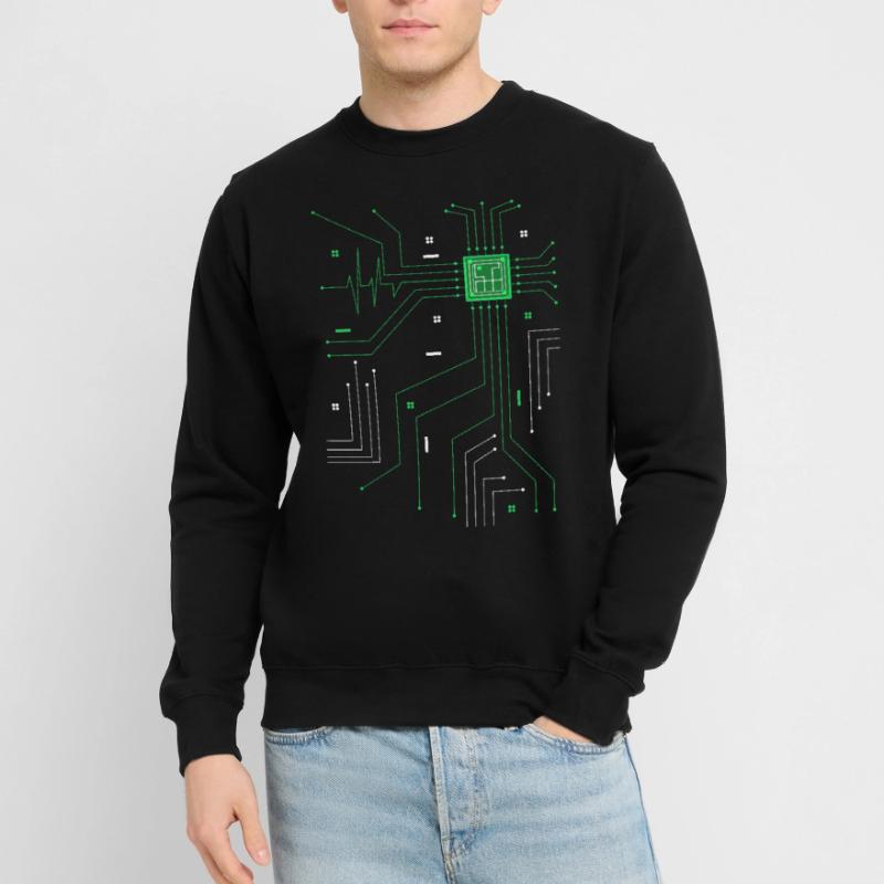 Admin Administrator CPU Computer Herz Unisex Pullover