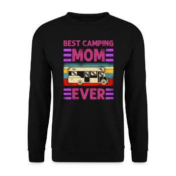 Best Camping Mom Ever Motorhome - Unisex Pullover - Schwarz - Vorne - Alina (178cm) & Michal (187cm)