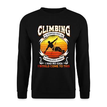 Mur d’escalade Escalade grimpeur - Sweat-shirt Unisexe - noir - Devant - Alina (178cm) & Michal (187cm)