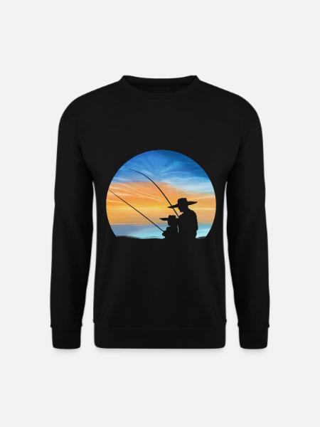 Gemeinsam Angeln - Vater Und Sohn - Unisex Pullover - Schwarz