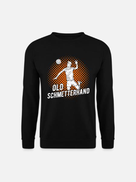 Volleyball Volleyballspieler Old Schmetterhand - Unisex Pullover - Schwarz